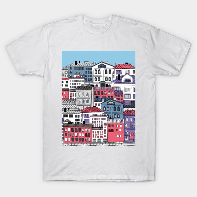 Doodle town T-Shirt by katerinamk